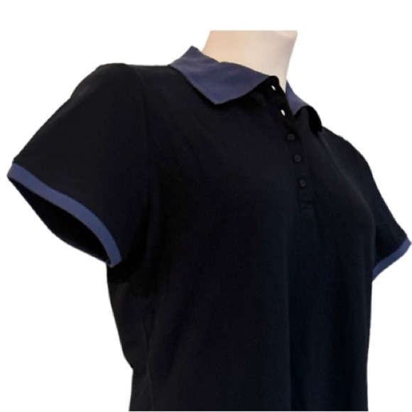 Gifted!  Monroe & Main Polo Dress Collared Navy Casual Short Sleeve Knee Length - Picture 10 of 15